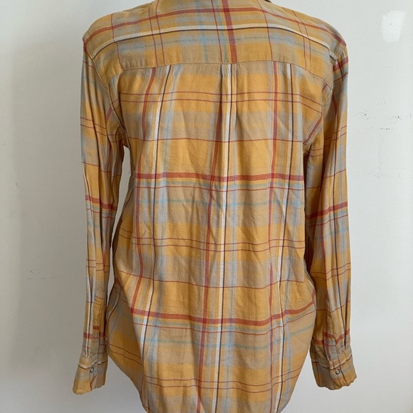 Yellow Plaid Button-Up Shirt - Picture 2 of 5